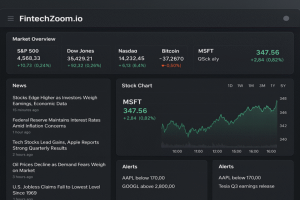 FintechZoom.io: Revolutionizing Real-Time Financial Data, Market Insights, and Investment Education