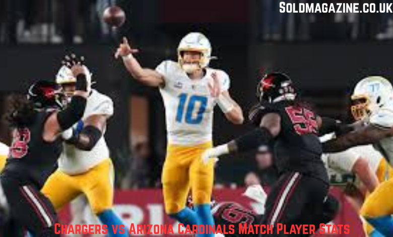 chargers vs arizona cardinals match player stats