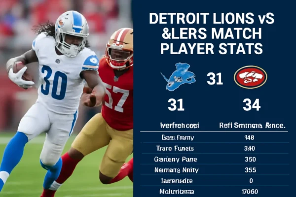 Detroit Lions vs 49ers Match Player Stats: Key Performances and Breakdown of a Thrilling Game Detroit Lions vs 49ers Match Player Stats