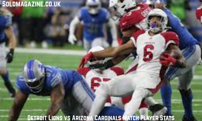 detroit lions vs arizona cardinals match player stats