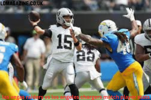 las vegas raiders vs los angeles chargers match player stats