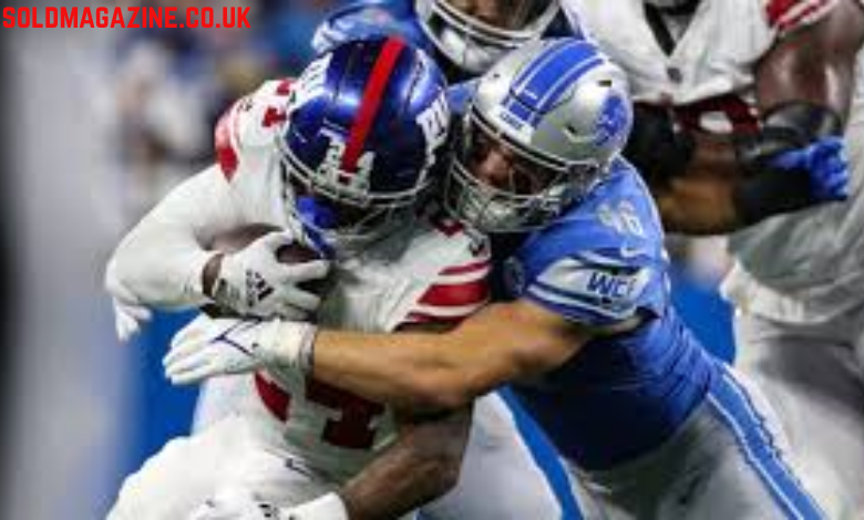 detroit lions vs new york giants match player stats