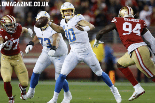 los angeles chargers vs 49ers match player stats
