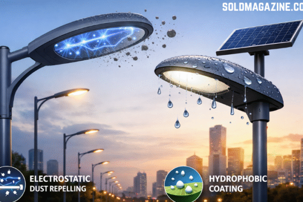 self cleaning street lamp research dust resistant lamp project exist